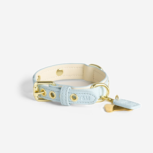 BLUE- CREAM PET COLLAR