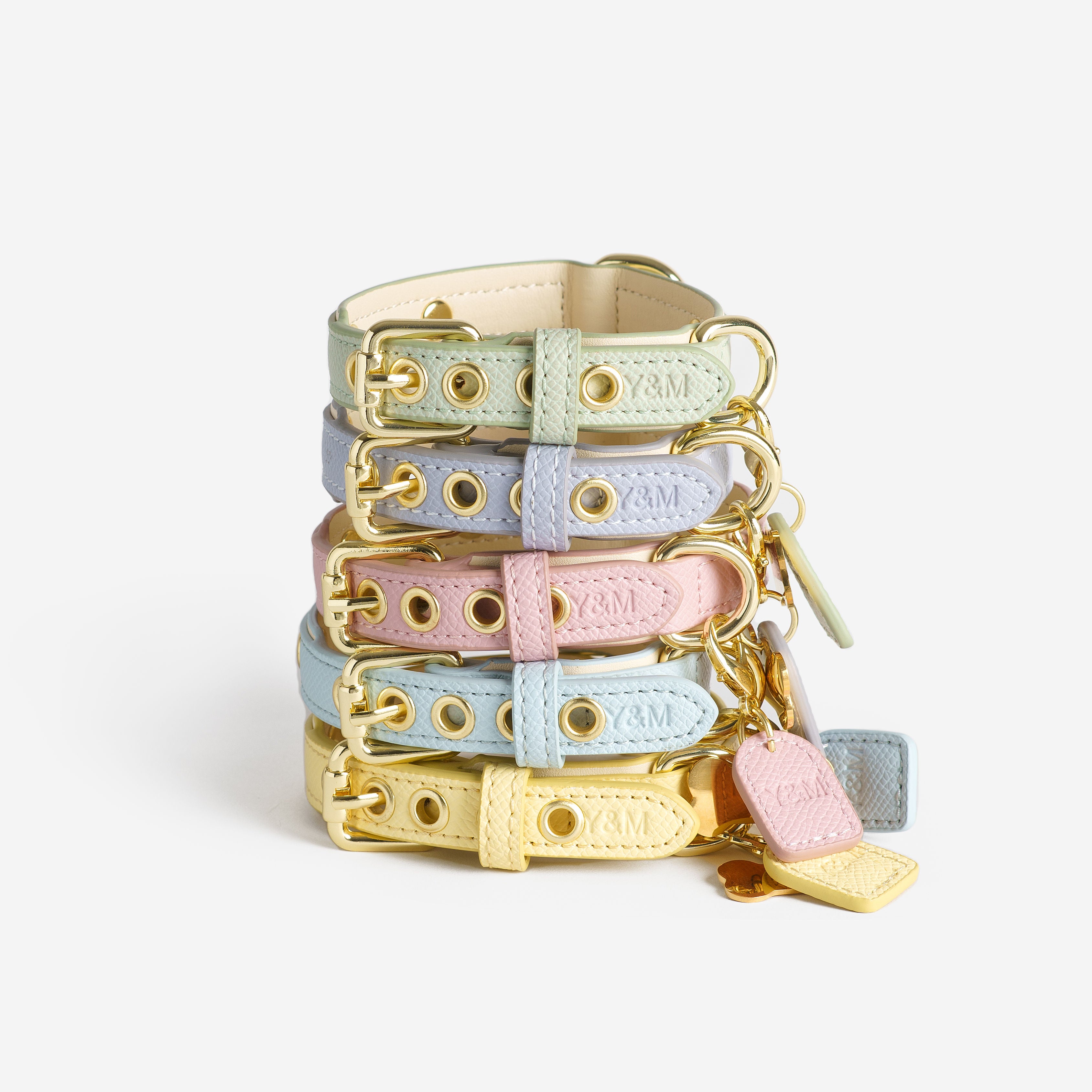 Pink & Cream Dog Collar